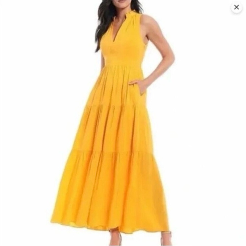 ANTONIO MELANI Vibrant Yellow Maxi Dress